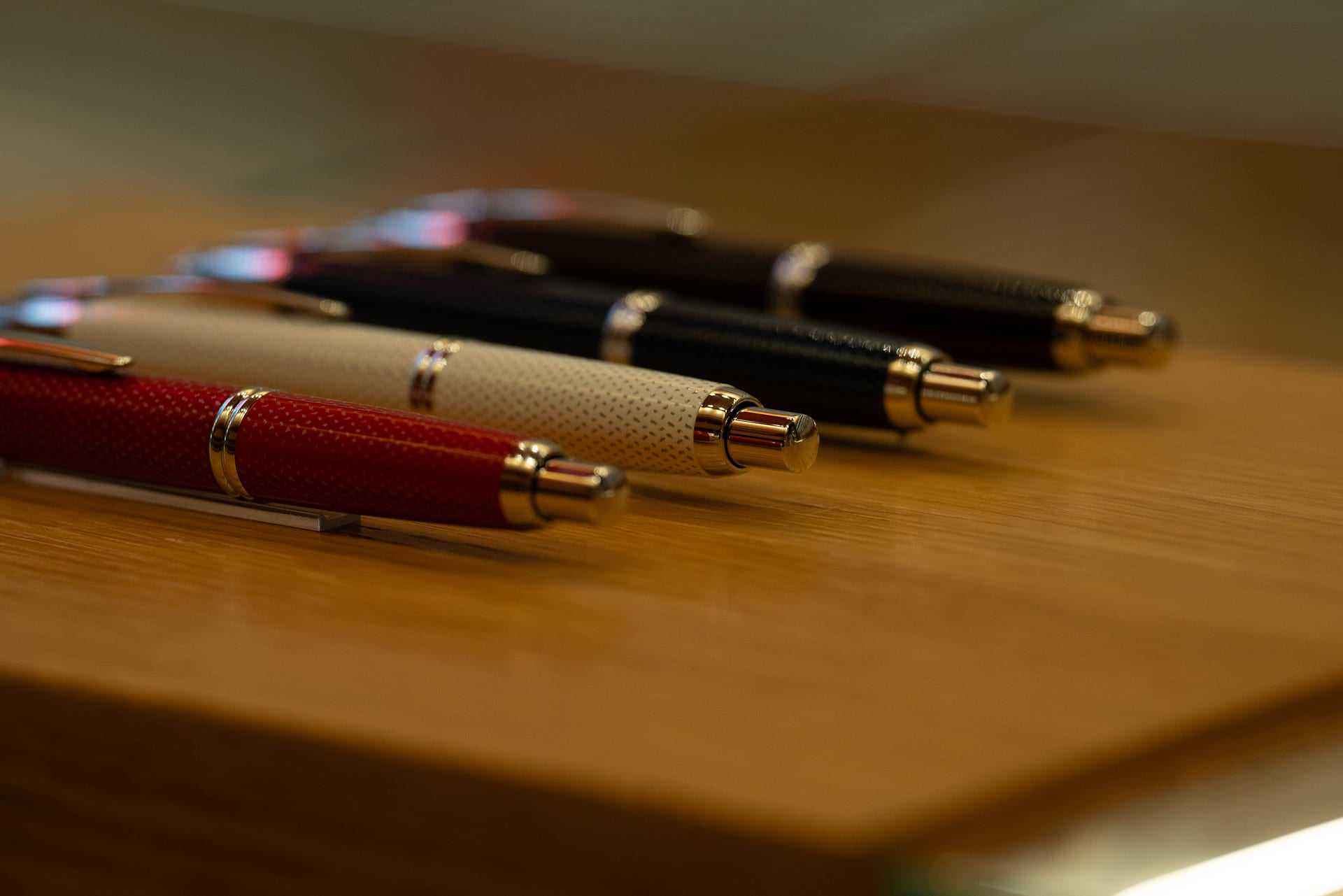 Mechanism of the fountain pen Pilot Capless graphite from the bottom.